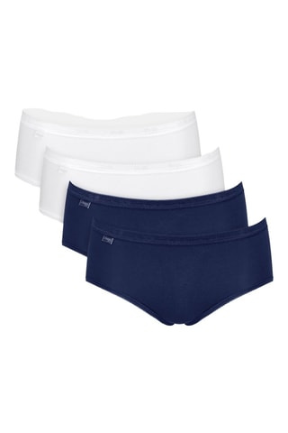 4 culottes Basic+ - Bleu et blanc