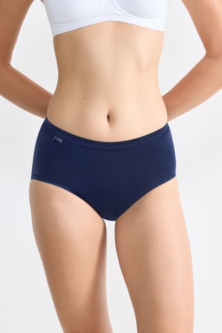 4 culottes Basic+ - Bleu et blanc