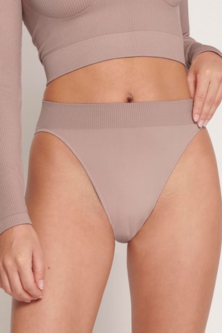 Tanga taille haute Ever Infused Aloe - Mauve