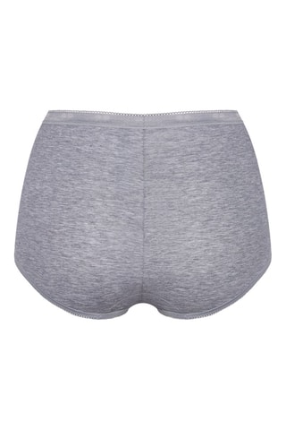 Shorty taille haute Basic+ Maxi - Gris chiné