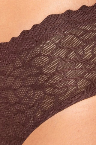 Culotte Zero Feel Lace - 
Marron