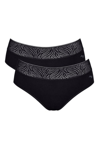 2 culottes menstruelles - Flux moyen - Noir