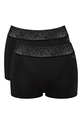 2 culottes menstruelles Heavy - Noir