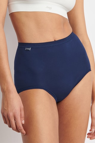 4 shortys taille haute - Bleu marine et gris chiné