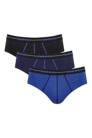 3 slips - Bleu et noir