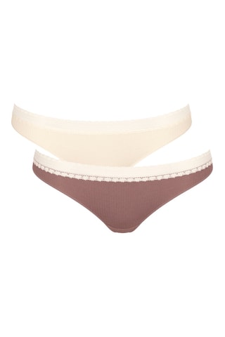 2 tangas - Beige et taupe