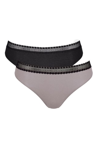 2 culottes - Noir et gris