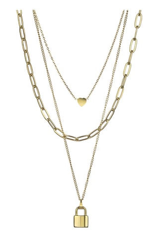 Collier muti-rangs - Doré