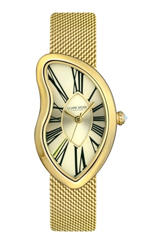 Montre à quartz en acier Old money - Doré 