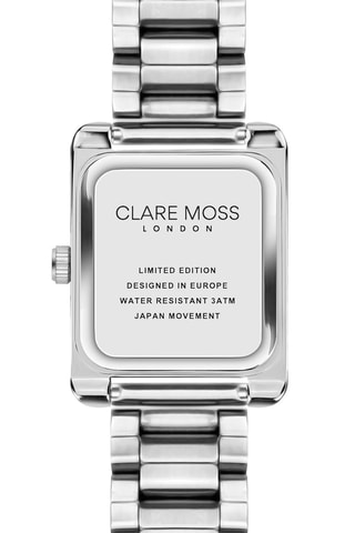 Montre à quartz en acier et zircons Wimbledon