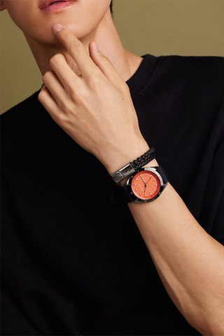 Bracelet - Cuir et onyx