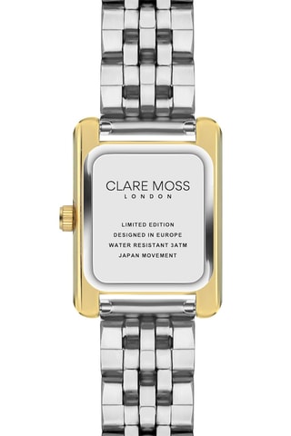 Montre à quartz en acier Magnolia - Argenté et doré