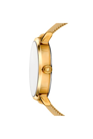Montre à quartz en acier Florence - Doré et blanc