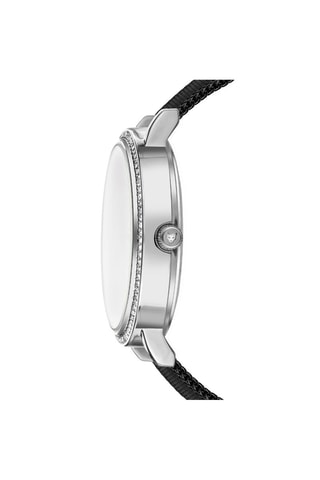 Montre à quartz en acier Mariazell - Noir et argenté