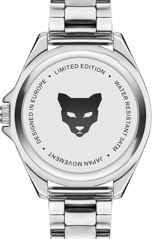Montre à quartz en acier Barcelona - Argenté et noir