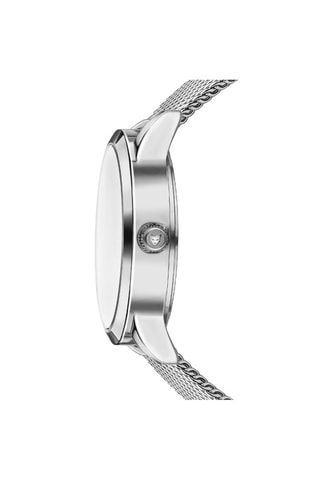 Montre à quartz en acier Lyon - Argenté et noir