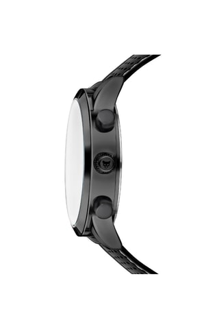 Montre à quartz en silicone London - Chronographe - Noir