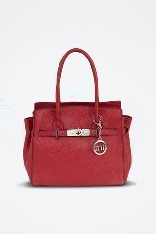 Sac à main en cuir Fraccaroli - Rouge