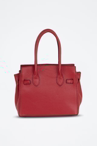 Sac à main en cuir Fraccaroli - Rouge