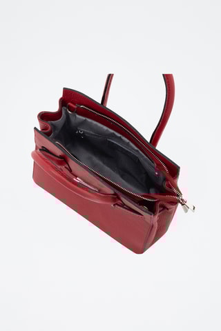 Sac à main en cuir Fraccaroli - Rouge