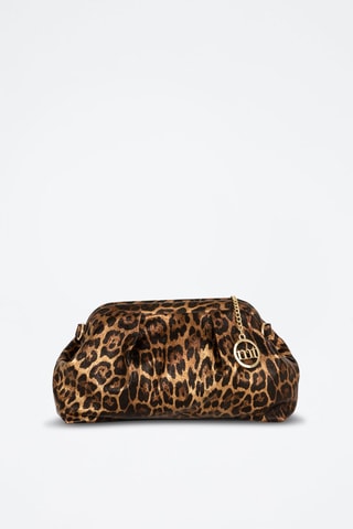 Sac bandoulière en cuir - Noir et marron