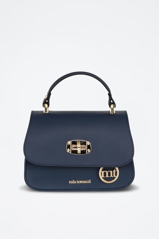 Sac à main en cuir Assab - Bleu marine