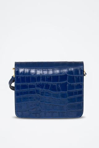 Sac bandoulière en cuir - Bleu