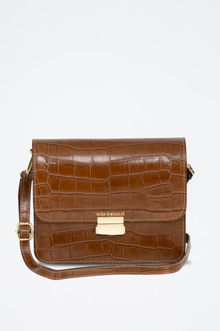Sac bandoulière en cuir - Marron