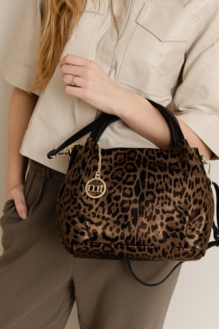 Sac à main en cuir Gioberti - Doré