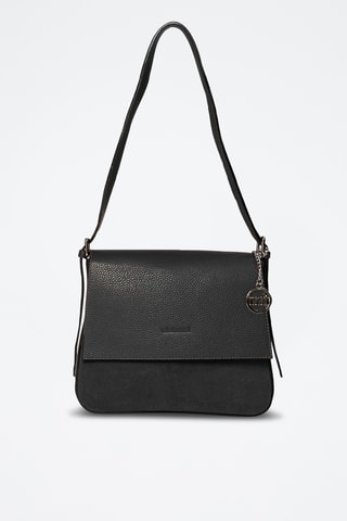 Sac bandoulière en cuir Viminale - Noir