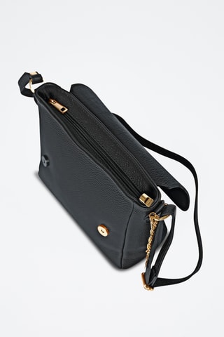 Sac bandoulière en cuir Zanzur - Noir