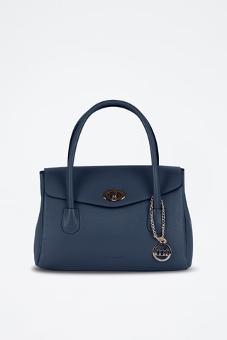 Sac à main en cuir Viserba - Bleu marine