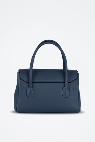 Sac à main en cuir Viserba - Bleu marine