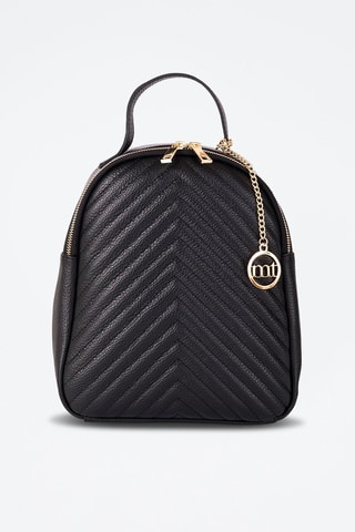 Sac à dos en cuir Ariberto - Noir