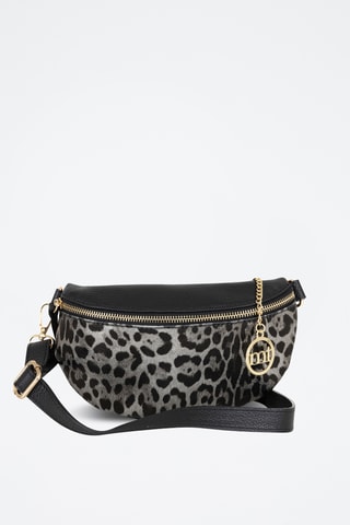 Sac bandoulière en cuir Perugino - Noir