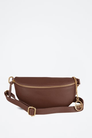 Sac bandoulière en cuir Perugino - Marron