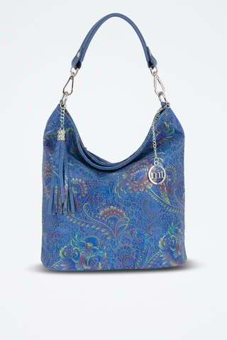 Sac à main en cuir Benaco - Bleu