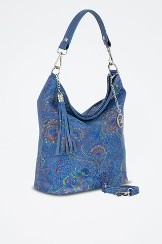 Sac à main en cuir Benaco - Bleu