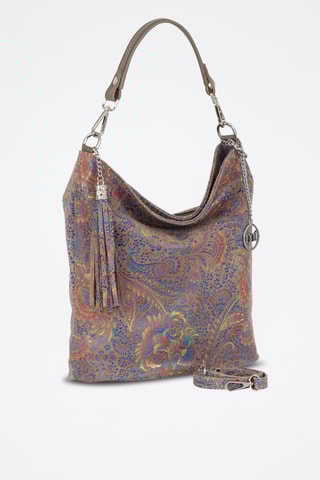 Sac à main en cuir Benaco - Taupe