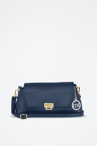 Sac bandoulière en cuir Berbera - Bleu marine