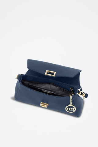 Sac bandoulière en cuir Berbera - Bleu marine