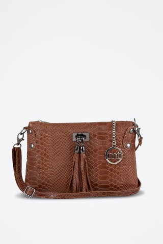 Sac bandoulière en cuir Navigli - Marron