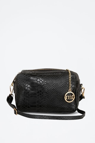 Sac bandoulière en cuir - Noir