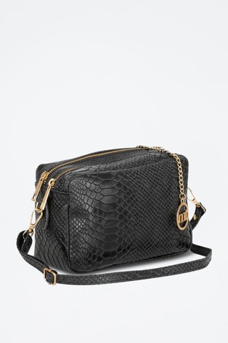 Sac bandoulière en cuir - Noir