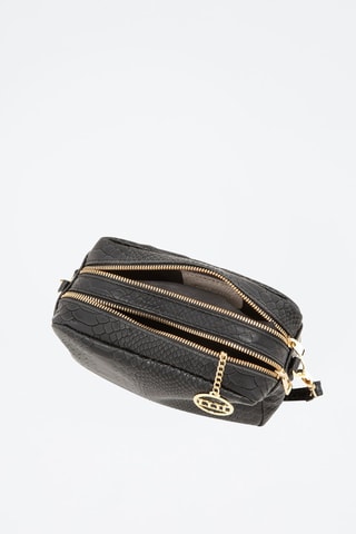 Sac bandoulière en cuir - Noir