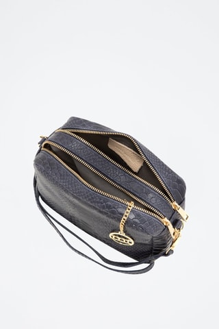 Sac bandoulière en cuir - Bleu