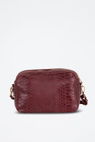 Sac bandoulière en cuir - Bordeaux