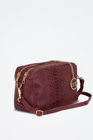 Sac bandoulière en cuir - Bordeaux