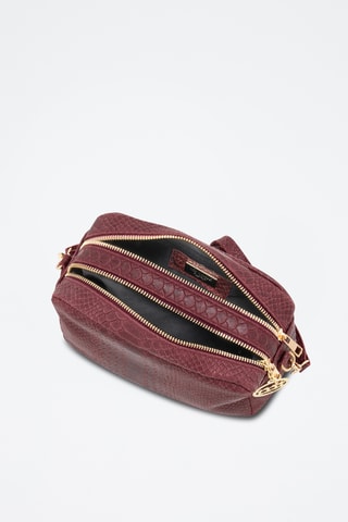 Sac bandoulière en cuir - Bordeaux