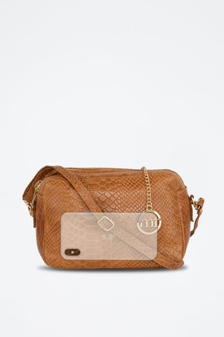 Sac bandoulière en cuir - Marron